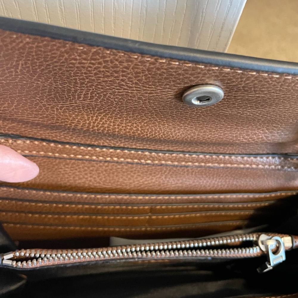 (NWT) Zara Brown Faux Leather Crossbody Bag - Picture 4 of 4